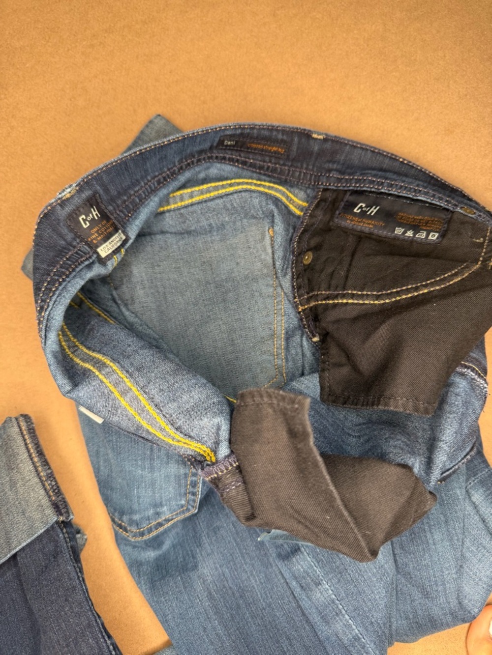 Citizens of Humanity Women's Dark Blue Cuffed Jeans Size 27 - Picture 8 of 11